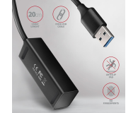 Axagon HUE-M1A, 4x USB 3.2 Gen 1 MINI hub, metalowy, USB-A 20cm - 1353430 - zdjęcie 4